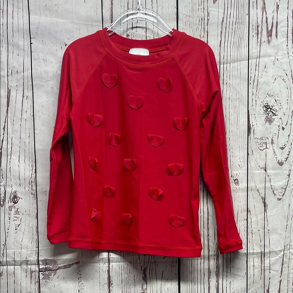 Hanna Andersson Red Rash Guard Size 5 / 110 cm